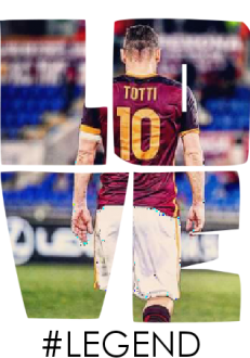 maglietta Totti a legend