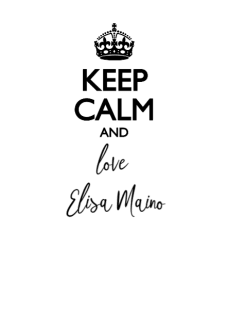 maglietta Keep calm and love Elisa Maino