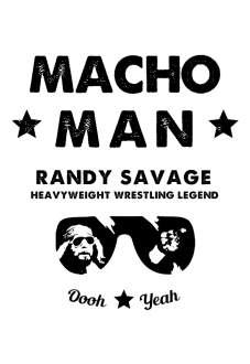 maglietta Macho Man Randy Savage