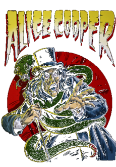 maglietta Alice Cooper comic book