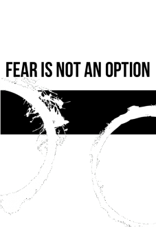 maglietta “Fear is not an option” COVER