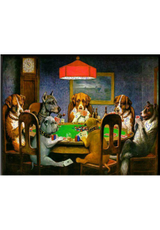 maglietta Dogs Playing Poker