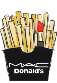 maglietta m.a.c. donald's - fashion fries