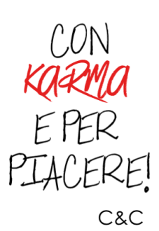 maglietta Con Karma e per piacere!