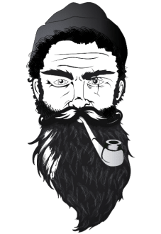 maglietta beard man