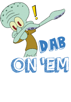 maglietta squidward dab