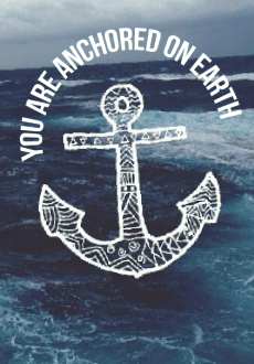 maglietta anchor to the earth