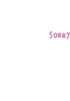 maglietta Sorry - Black X sorry sign