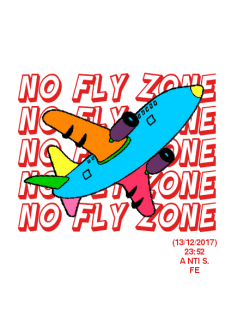 maglietta NO FLY ZONE /A NTI/