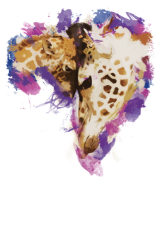 maglietta Giraffe love