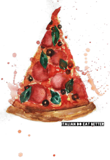 maglietta Pizza italian do eat better