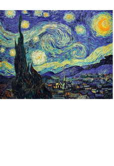 maglietta van gogh la notte stellata