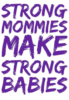 maglietta cover scritta strong mommies make strong babies