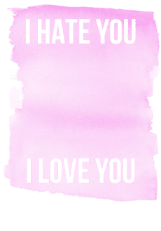 maglietta I HATE YOU-I LOVE YOU