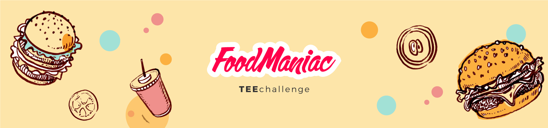 Teechallenge FOOD MANIAC Banner Desktop